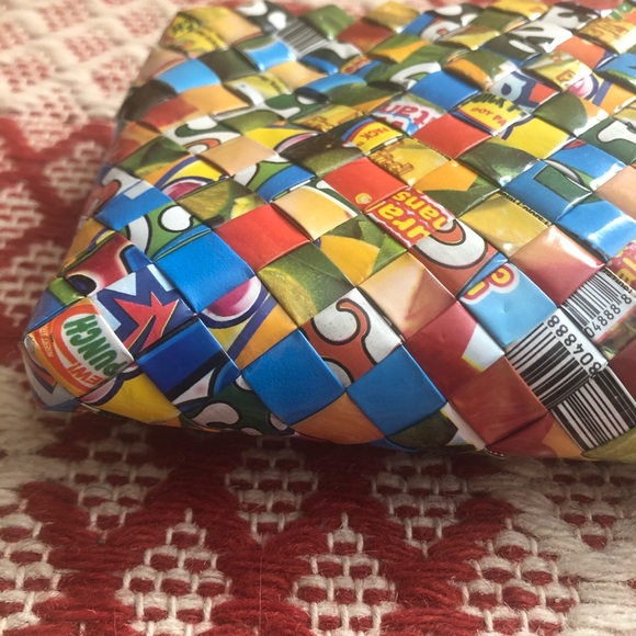 Upcycled African Cosmetics Pouch - Picture 3 of 6